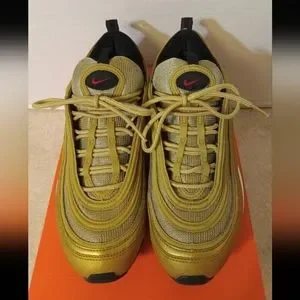 Nike | Shoes | Nike Air Max 97 Metallic Gold Size 9 20 
